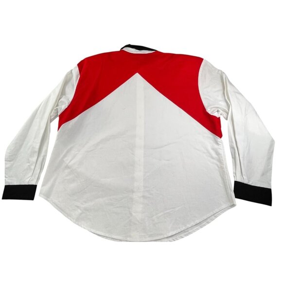 Vintage Roughrider Circle T Western Snap Shirt Men XL White Aztec Rodeo USA Made - Picture 2 of 10